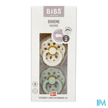 Afbeelding in Gallery-weergave laden, Bibs 2 Fopspeen Boheme Duo Sage/ivory 2