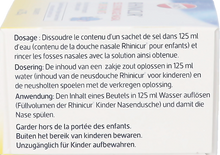 Lade Bild in Galerieansicht, Rhinicur Nasenspülung Salz Kinder Sach. 20x1.25g