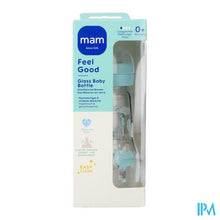 Load image into Gallery viewer, Mam Feel Good Glass Bottle Matt Boy 260ml