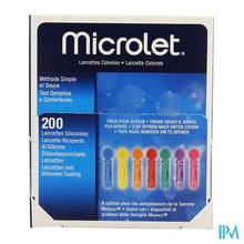 Load image into Gallery viewer, Bayer Microlet Lancetten Ster Gekleurd 200
