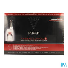 Load image into Gallery viewer, Vichy Dercos Aminexil Clinical 5 Men Amp 21x6ml