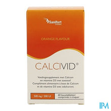 Afbeelding in Gallery-weergave laden, Calcivid 500mg/200ie Orange Chew 60