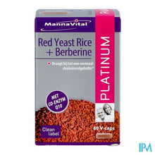 Load image into Gallery viewer, Mannavital Red Yeast Rice+berberine Plat.v-caps 60