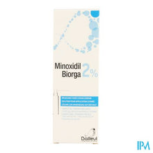 Afbeelding in Gallery-weergave laden, Minoxidil Biorga 2% Opl Cutaan Koffer Fl 1x60ml