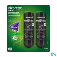 Afbeelding in Gallery-weergave laden, Nicorette Mint 1mg Mondspray Z/suiker 2x150