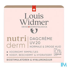 Afbeelding in Gallery-weergave laden, Widmer Nutriderm Dagcreme Uv 20 Zonder Parfum 50ml