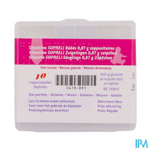 Load image into Gallery viewer, Glycerine suppo Sopreli zuigelingen 10
