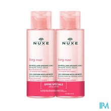Afbeelding in Gallery-weergave laden, Nuxe Very Rose Micel. Water Gevoel.3en1 Pn 2x400ml