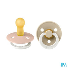 Afbeelding in Gallery-weergave laden, Bibs 2 Fopspeen Duo Glow In Dark Vanilla/blush