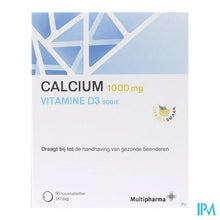Afbeelding in Gallery-weergave laden, Multipharma Calcium D3 1000mg/800ui Kauwtabl 90