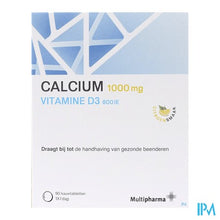 Load image into Gallery viewer, Multipharma Calcium D3 1000mg/800ui Kauwtabl 90