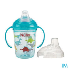 Charger l'image dans la galerie, Nuby Antilekbeker Uit Tritan Met Print 240ml 6m+