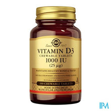Load image into Gallery viewer, Solgar Vitamin D 3 1000iu Kauwtabl 100