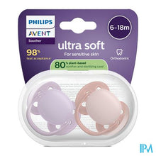 Afbeelding in Gallery-weergave laden, Philips Avent Fopspeen +6m Soft Roze/lila 2