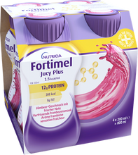 Afbeelding in Gallery-weergave laden, Fortimel Jucy Plus Framboos Verfr. 4x200ml 185087