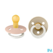 Afbeelding in Gallery-weergave laden, Bibs 1 Fopspeen Duo Glow In Dark Vanilla/blush