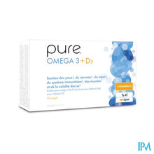 Afbeelding in Gallery-weergave laden, Pure Omega 3 + D3 Softgels 30
