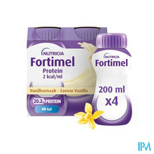 Load image into Gallery viewer, Fortimel Protein 2kcal Vanilla 4x200ml