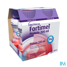 Afbeelding in Gallery-weergave laden, Fortimel Protein 200ml Aardbei Verfrissend 4x200ml