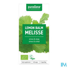 Load image into Gallery viewer, Purasana Vegan Melisse 300mg Bio V-caps 60