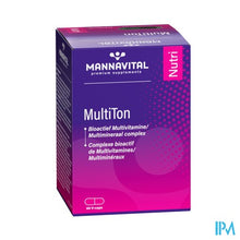Afbeelding in Gallery-weergave laden, Mannavital Multiton V-caps 60
