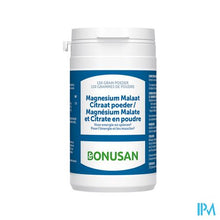 Afbeelding in Gallery-weergave laden, Magnesium Malaat Citraat Poeder 130g Bonusan