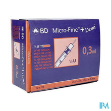 Afbeelding in Gallery-weergave laden, Bd Microfine+ Ins.sp.demi 0,3ml 30g 8mm 100 324826