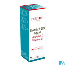 Afbeelding in Gallery-weergave laden, Nutrivit D3 Liquid 100ml Nutrisan