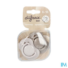 Afbeelding in Gallery-weergave laden, Difrax Fopspeen Dynamic Harmony l.&d.grey 6-18m 2