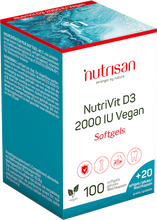 Afbeelding in Gallery-weergave laden, Nutrivit D3 2000 Iu Vegan Softgels 100+20 Gratis