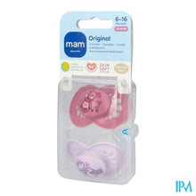 Load image into Gallery viewer, Mam Fopspeen Original Pure Siliconen 6-16m Meisje