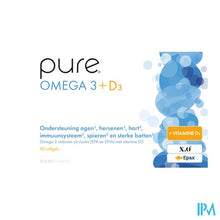 Afbeelding in Gallery-weergave laden, Pure Omega 3 + D3 Softgels 90