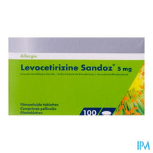 Afbeelding in Gallery-weergave laden, Levocetirizine Sandoz 5mg Comp Enrob.100 X 5mg