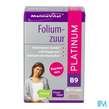 Afbeelding in Gallery-weergave laden, Mannavital Foliumzuur Platinum V-caps 90