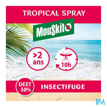 Load image into Gallery viewer, Mouskito Tropical Tropische gebieden 50% DEET 100 ml spray