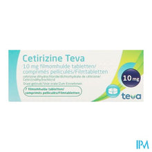 Afbeelding in Gallery-weergave laden, Cetirizine Teva 10mg Filmomh Tabl 7