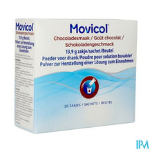 Afbeelding in Gallery-weergave laden, Movicol Chocolade Smaak Zakjes 20 X 13,7g
