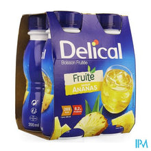 Afbeelding in Gallery-weergave laden, Delical Vruchtendrank Ananas 4x200ml