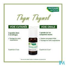 Afbeelding in Gallery-weergave laden, Phytosun Tijm Thymol Fr-bio-01 10ml