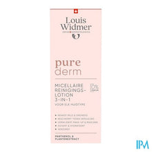 Load image into Gallery viewer, Widmer Purederm Micellaire Reinigingslotion Zonder Parfum 200ml