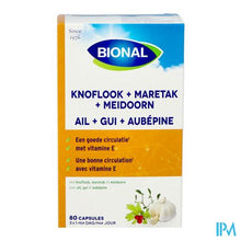Afbeelding in Gallery-weergave laden, Bional Look-maretak-meidoorn-vit E Caps 80
