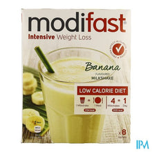 Afbeelding in Gallery-weergave laden, Modifast Intensive Banana Flavour. Milkshake 8x55g