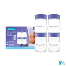 Afbeelding in Gallery-weergave laden, Lansinoh Borstvoeding Bewaarflesjes Melk 3x160ml
