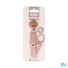 Afbeelding in Gallery-weergave laden, Bibs Fopspeenketting Braided Blush&ivory