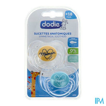 Load image into Gallery viewer, Dodie Fopspeen Anatomisch Silic. +18m Fan A44 2