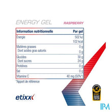 Charger l'image dans la galerie, Etixx Energy Gel Raspberry 12x40ml