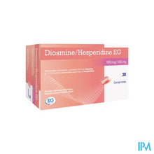 Afbeelding in Gallery-weergave laden, Diosmine+Hesperidine EG 900Mg+100Mg Tabl 30