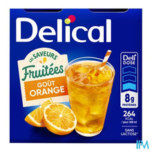 Afbeelding in Gallery-weergave laden, Delical Fruitdrink Sinaasappel Z/suikers 4x200ml