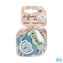 Afbeelding in Gallery-weergave laden, Difrax Fopspeen Dynamic Botanic Blue&green 18m+ 2