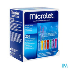 Load image into Gallery viewer, Bayer Microlet Lancetten Ster Gekleurd 200